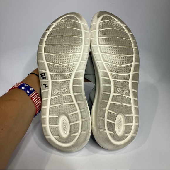 Literide by crocs gray slingback sandals casual summer womens size 10 - Picture 8 of 10